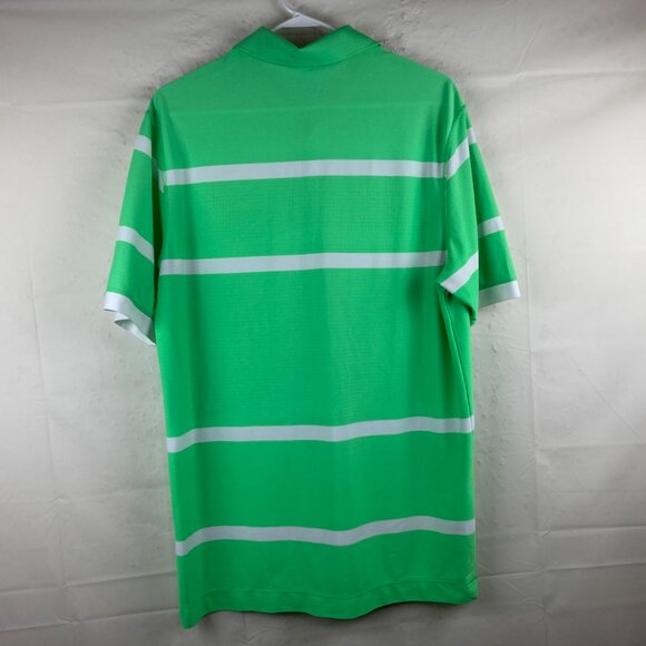 Nike Golf Tour Performance Mens Sz L Dri Fit Short Sleeve Lime Green Polo Shirt - Picture 5 of 6